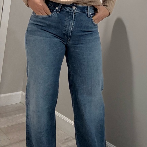 Citizens Of Humanity Light Blue Wide Leg Jeans - Picture 9 of 10